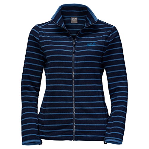 Jack Wolfskin Women's Kiruna Striped Jacket, Midnight Stripes, Medium