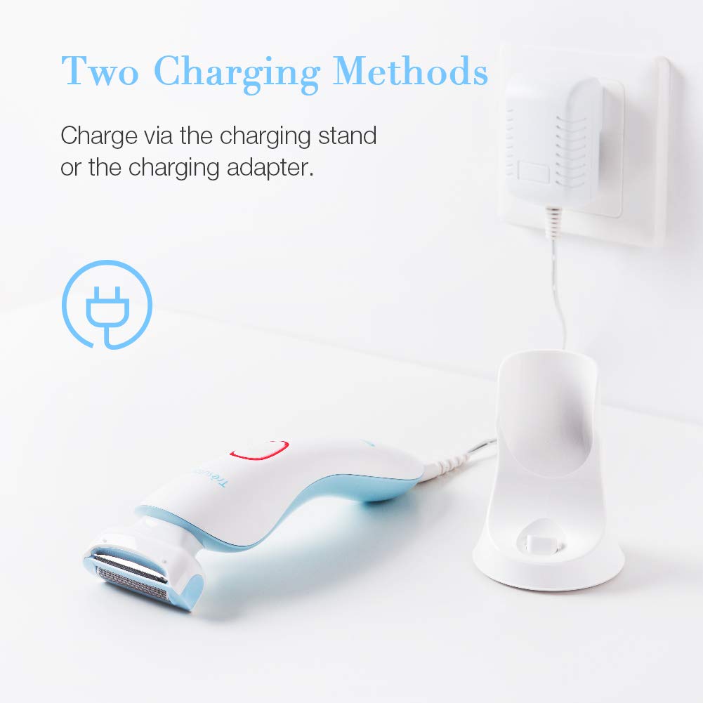 Womens Electric Razor Painless Ladies Electric Shaver Womens Razor Bikini Trimmer Body Hair