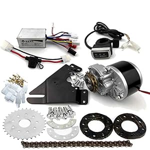 L-faster 24V36V250W Electric Conversion Kit For Common Bike Left Chain Drive Customized For Electric Geared Bicycle…