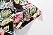 SSLR Men's Hawaiian Style Button Down Short Sleeve Causal Shirts (Large, Red Hibiscus)