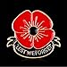 Lest We Forget Poppy Brooch Pin Flower Broach Memorial Day Remembrance Day