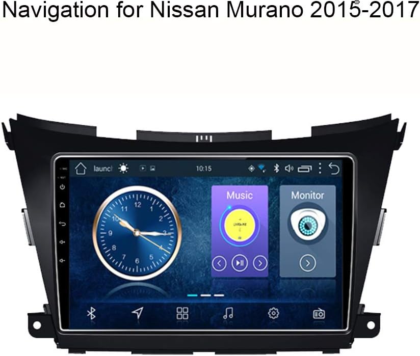 Foof Android Car Navigation Stereo with 10 inches Touch Screen for Nissan Murano 2015-2017 Car Entertainment Multimedia Radio,WiFi/BT Tethering Internet,Support 64G SD &More