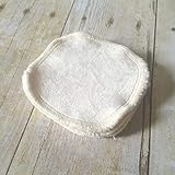Makeup Remover Pads - Ivory Face Scrubbies - Small Washcloth - Set of 5 - Bamboo Velour