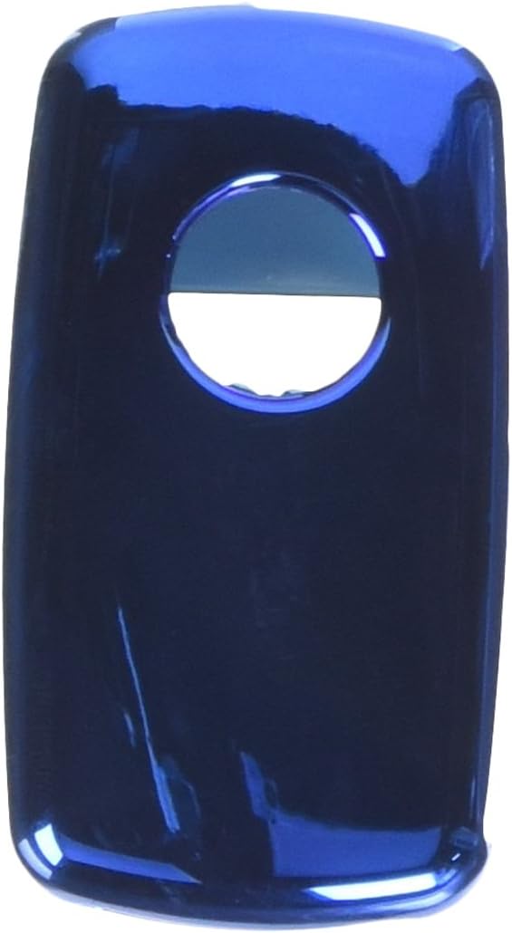 Soft Plastic Car Key Cover/Holder - Universal Accessories for Volkswagen, VW, Skoda (Shiny Blue)