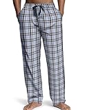 HANES Men's Logo Woven Plaid Pants - 2000B/2000BX