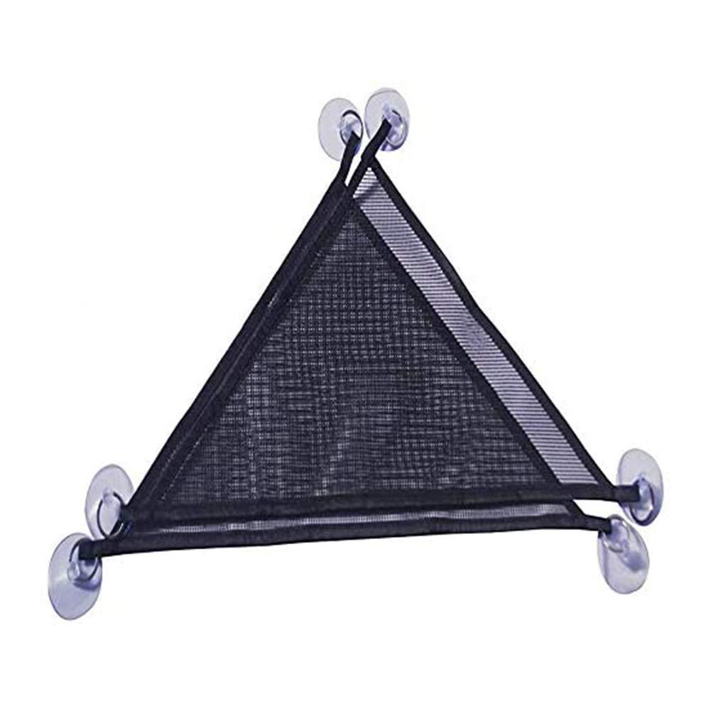 YUIP Mesh Reptile Hammocks,Reptile Lizards Snakes Hammock Lounger Ladder Accessories Net Hanging Bed Toys (12"x12"x12", Black)