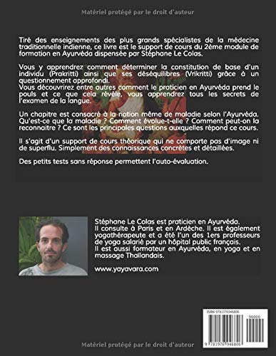 Amazon Fr Cours De Praticien En Ayurveda Module 2 Le Diagnostic Ayurvedique Determination De La Constitution De Base D Un Individu Et De Ses Desequilibres Etude De La Maladie Le Colas