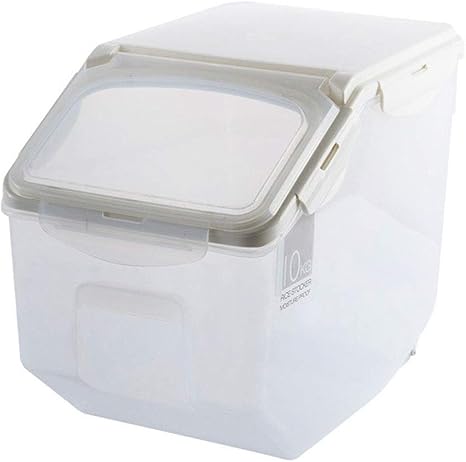 Amazon Co Jp Tibemi 米びつ 10kg 米櫃 大容量 計量カップ付 密閉容器 プラスチック ライスストッカー おしゃれ米びつ 密閉 防潮 防虫 米収納庫 キッチン収納 多機能 乾物ストッカー 収納ボックス 清潔便利 ホワイト ホーム キッチン