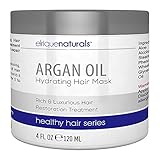 Argan Oil Hair Mask - Pure Argan Oil Of Morocco - Rich And Luxurious Argan Oil Leave In Hair Treatment - Elrique Naturals Argan Oil Hair Products With Pro Vitamin B5 Panthenol