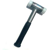 HHIP Pro Series 7080-0305 Vertex Dead Blow Hammer, Deadblow Mallet w/UPE Plastic Face, 1.6&rdquo; Diameter Steel Shot Head, Non-Marring, 29 oz