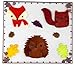 Fall Gel Cling Stickers for Windows and Mirrors - 4 Sheets of Reusable Seasonal Designs: Foliage, Woodland Creatures, Pumpkins, Apples and More!