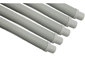 Destroyer Plastics 1 Year Manufacture Warranty Universal Swimming Pool Cleaner Hose 48" Long Kreepy Krauly Baracuda G3 G4 Hayward Navigator Pool Vac Ultra AquaBug (5, Grey)