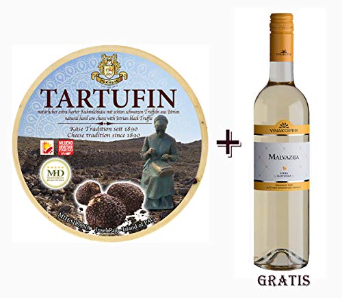 Ganzer Käselaib Pager Kuhmilchkäse Truffle cheese TARTUFIN ca. 2,4 kg Trüffel Käse - Sir am Stück aus Kroatien, Kolan… – Bild 3