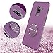 Galaxy S9+ Plus Cases, Glitter Girly Purple S9+ Phone Cover with Kickstand Grip Finger Ring Stand Protective Luxury Diamond Sparkle Bling Samsung Galaxy S9 Plus Case for Women Girls - Lilac Purple
