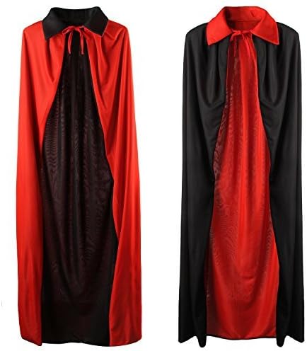 Acecharming Unisex Velvet Hooded Cloak,Adult Cloak Witch Costume for Halloween Christmas Party Cosplay Fancy Dress