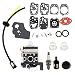 USPEEDA Carburetor for Honda GX25 GX25N GX25NT FG110 FG110K1 HHT25S GX35 GX35NT HHT35 HHT35S UMC435 4 Stroke Carb 16100-Z0H-825 16100-Z0Z-034 Carburetor Repair Rebuild Diaphragm Kit Gasket Spark Plug