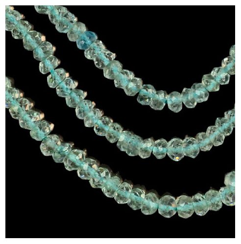 Aquamarine ~3.5mm micro faceted rondelle beads genuine natural st…