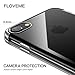 FLOVEME for iPhone 7/ iPhone 8 Slim Fit Soft TPU Cover Surrounding Border Colorful Gradient Change Ultra Thin Lightweight Electroplating Anti-Drop Clear Soft Cover Holder, Transparent Sliver