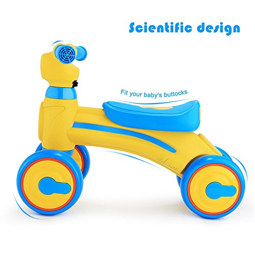 Kaluo Baby Toddler Balance Bike Trike Learn to Walk 10-36 Month No-Pedal Ride on Toy (Blue)