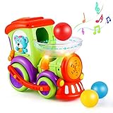 Baby Toys Car 1 2 3 Year Old, Toddler Boy Toys Baby Cars Train Balls, Lights Music, Early Educational Locomotive Train Toy, Gifts 1-2-3 Year Old Boys Girls
