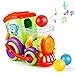 LUKAT Toddler Toy for 1 2 3 4 Years Old Baby Activity Early Educational Toys Drop and Go Truck with 3 Color Balls Popper Sorting / Light/ Talking Music Locomotive
