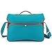 Kattee Vintage PU Leather Canvas DSLR Mirrorless Camera Shoulder Bag for Canon Nikon, etc (Large, Blue)