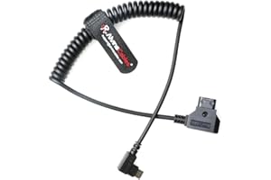 Alvin's Cables Dtap to Right Angle USB-C Power Cable for DJI Focus Pro Motor, Ultra Soft D-tap to Type-C Enhanced Power for T