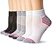 Skechers Women's Non Terry Quarter Crew Sock 6 Pack