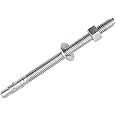 Horiznext 1/2"x 7" inch Stainless Steel Standard Strong Wedge Anchor, Fasteners for Concrete (4 pcs)