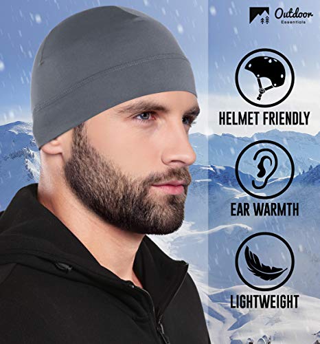 image for OutdoorEssentials Skull Cap Helmet Liner for Men - Winter Beanie Hat f