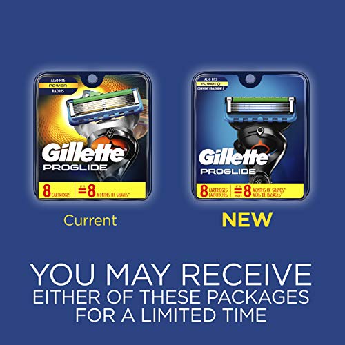 recambios para cuchillas de afeitar gillette proglide para hombre, 8 unidades