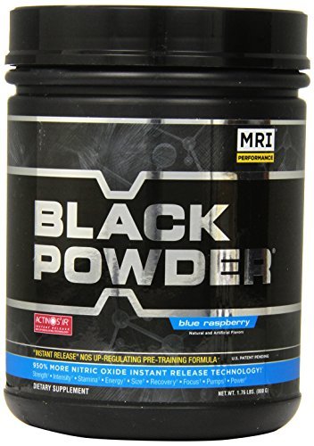 M.R.I. Black Powder, Blue Raspberry, 1.76-pound Tub by MRI