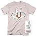 Popfunk Looney Tunes Bugs Bunny Face T Shirt & Stickers (X-Large) Silver