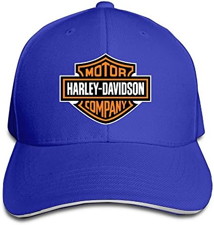 NNTBJ Adjustable Sanwich Hunting Peak Hat &amp; Cap Harley Logo