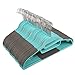Juvale 50-Pack Flocked Hangers - Non-Slip Plastic Hangers, Thin Hangers, Non Slip Hangers, Teal - 16 x 9 Inches
