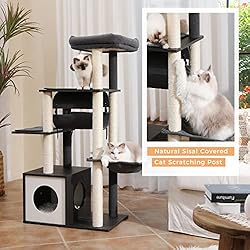 PEQULTI 51.4 Inches Modern Cat Tree Premium 6