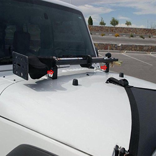 Partol HiLift Jack Mount Hood Brackets Fit Jeep Wrangler CJ 19441986