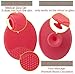 menen Facial Cleansing Pads, Silicone Deep handheld Brush cleaner,Exfoliating Pad, Massage Scrubber,For Sensitive Skin, Blackhead,acne Pore cleanser and Makeup Removal and Baby Shower (6 PCS)