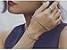 3PCS 925 Sterling Silver T Cuff Bracelet,14K Gold Plated,Dainty Adjustable Bangle T Bar Bracelet Ring