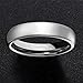 MNH Tungsten Carbide Men 6mm Wedding Engagement Band Polished Comfort Fit Domed Metal Ring Size 7-13