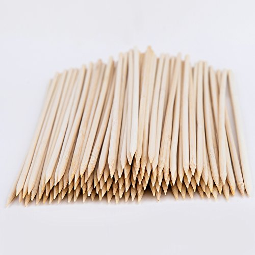 CHuangQi Natural Bamboo Skewers (Pack of 150,4mm,12-Inch) for BBQ, Shish Kabobs,Appetizers