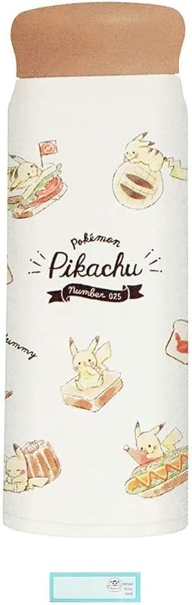 Amazon ポケモン ステンレスボトル 480ml 水筒 保温 保冷 ピカチュウ ポケットモンスター 当店オリジナルロゴ入り名前シール 2点セット ボトル 名前シール 水筒 マグボトル オンライン通販