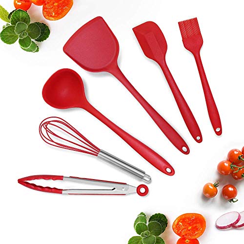 Silicone Kitchen Cooking Utensils Set for Cooking Baking, Rubber Spatulas Cookware Bakeware Set