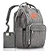 Diaper Bag Backpack - Large Waterproof Travel Baby Bags (Classic Gray) primary