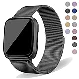 Oitom Compatiable Metal Bands Replacement for Fitbit Versa Smartwatch Lite Edition/Special Edition