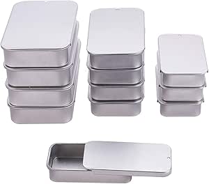 BENECREAT 12 Pack Latas de Metal Estañado con Tapa ...
