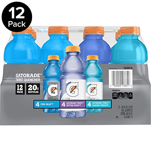 Gatorade Original Thirst Quencher 3-Flavor Frost Variety Pack, 20 Fl Ounce - Pack of 12