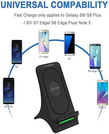 Universal 16W Double Coils Qi Quick Standard Fast Wireless Charger with Builtin Cooling Fan Anti-Slip Rectangular Portable Mobile Phone Wireless Charger with Super Fast Wireless Charging Technology