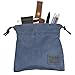 Hide & Drink, Golf Valuables Field Pouch Handmade from Waxed Canvas (Blue Mar)