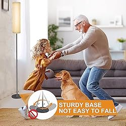 cozywarm LED Floor Lamp with Linen Shade and Remote